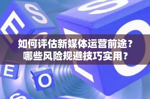 如何评估新媒体运营前途？哪些风险规避技巧实用？